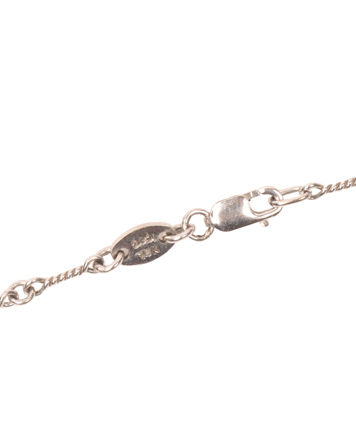 18k White Gold Twist Chain