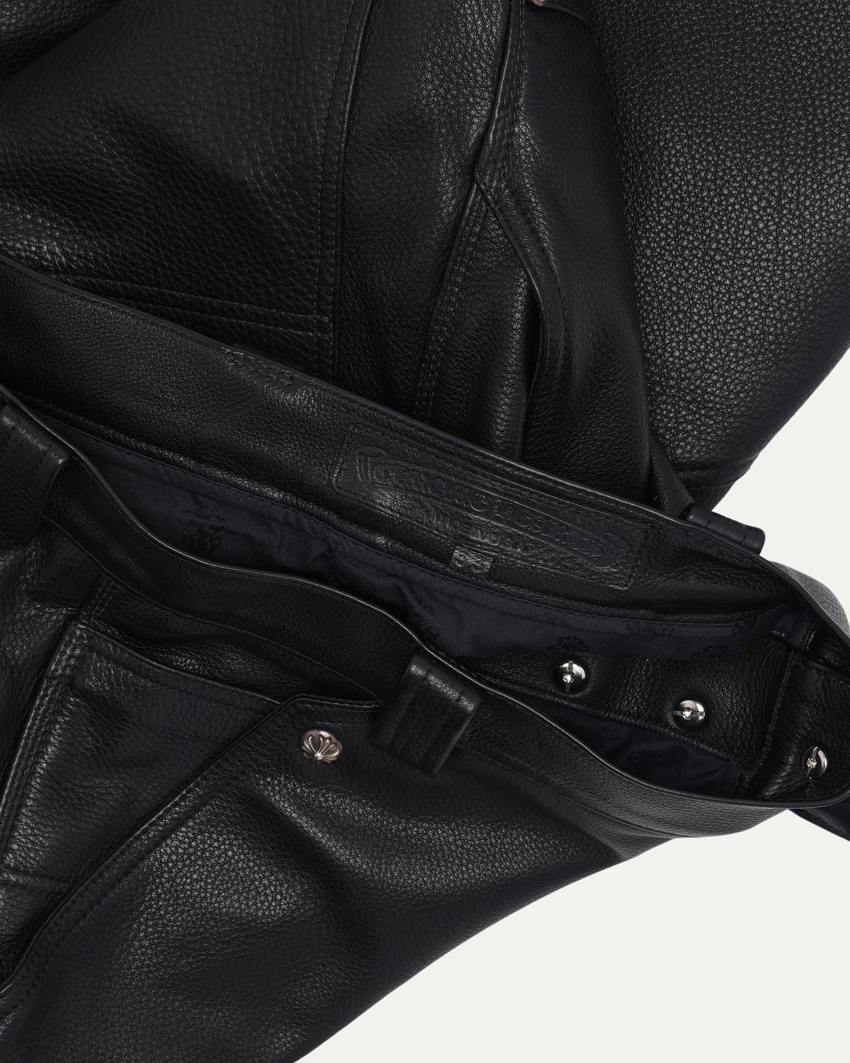 Leather Double Knee Carpenter Pants