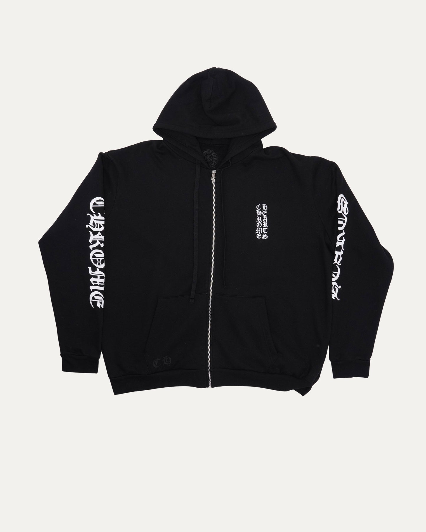 Vertical Logo Zip Up Hoodie