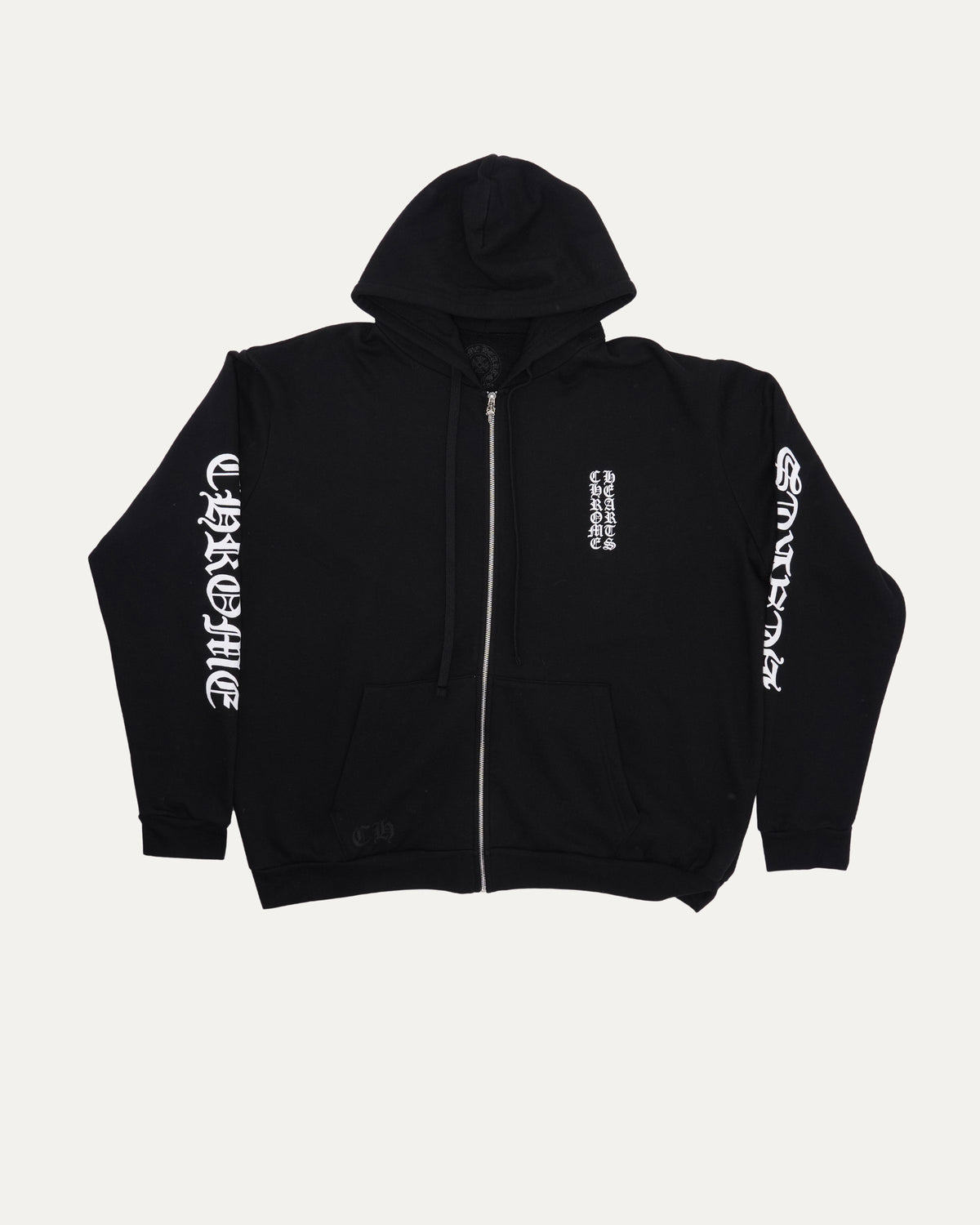 Vertical Logo Zip Up Hoodie