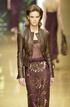 FW 2002 Beaded Skirt and Silk Shirt Set