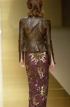 FW 2002 Beaded Skirt and Silk Shirt Set