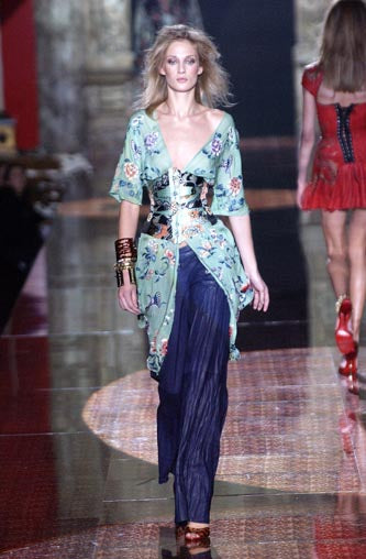 SS 2003 Chinoiserie Print Corset