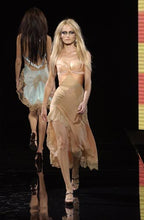 SS 2003 Runway Silk And Lace Gown With Oroton Chainmail Detail