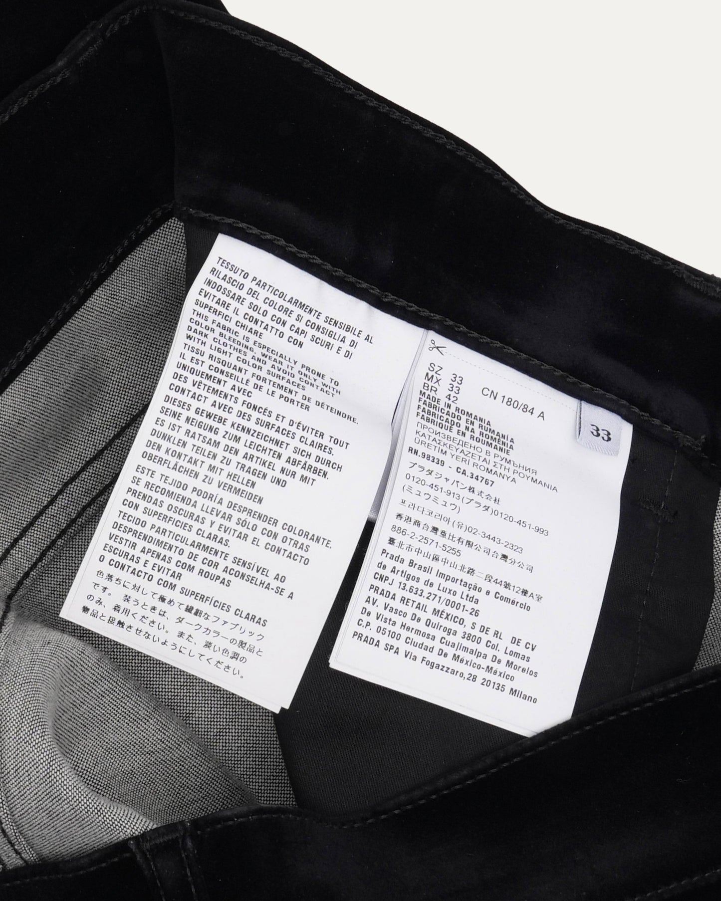 Slim Fit Velvet Jeans