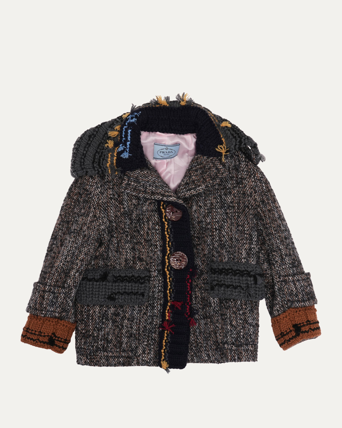Multi Material Cardigan
