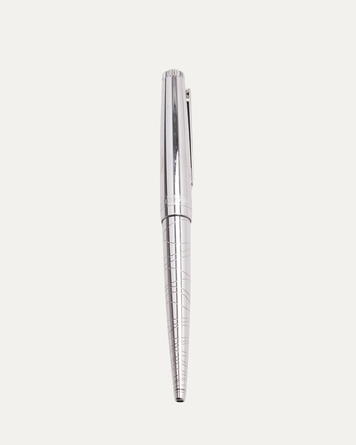 Platinum Finish Wave Pattern Ballpoint Pen