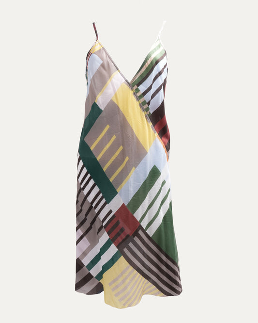 Uxmal Print Slip Dress