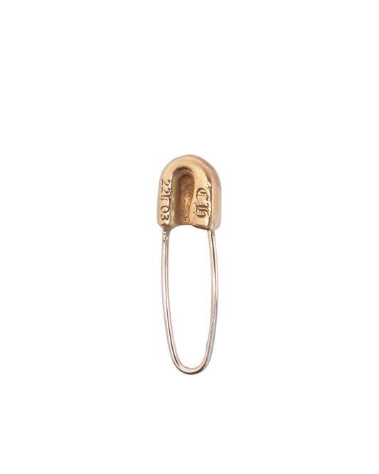 22k Gold Safety Pin