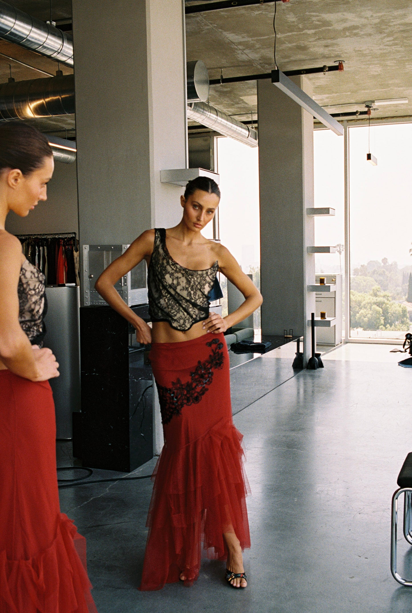 FW 2006 Embroidered Tulle Skirt