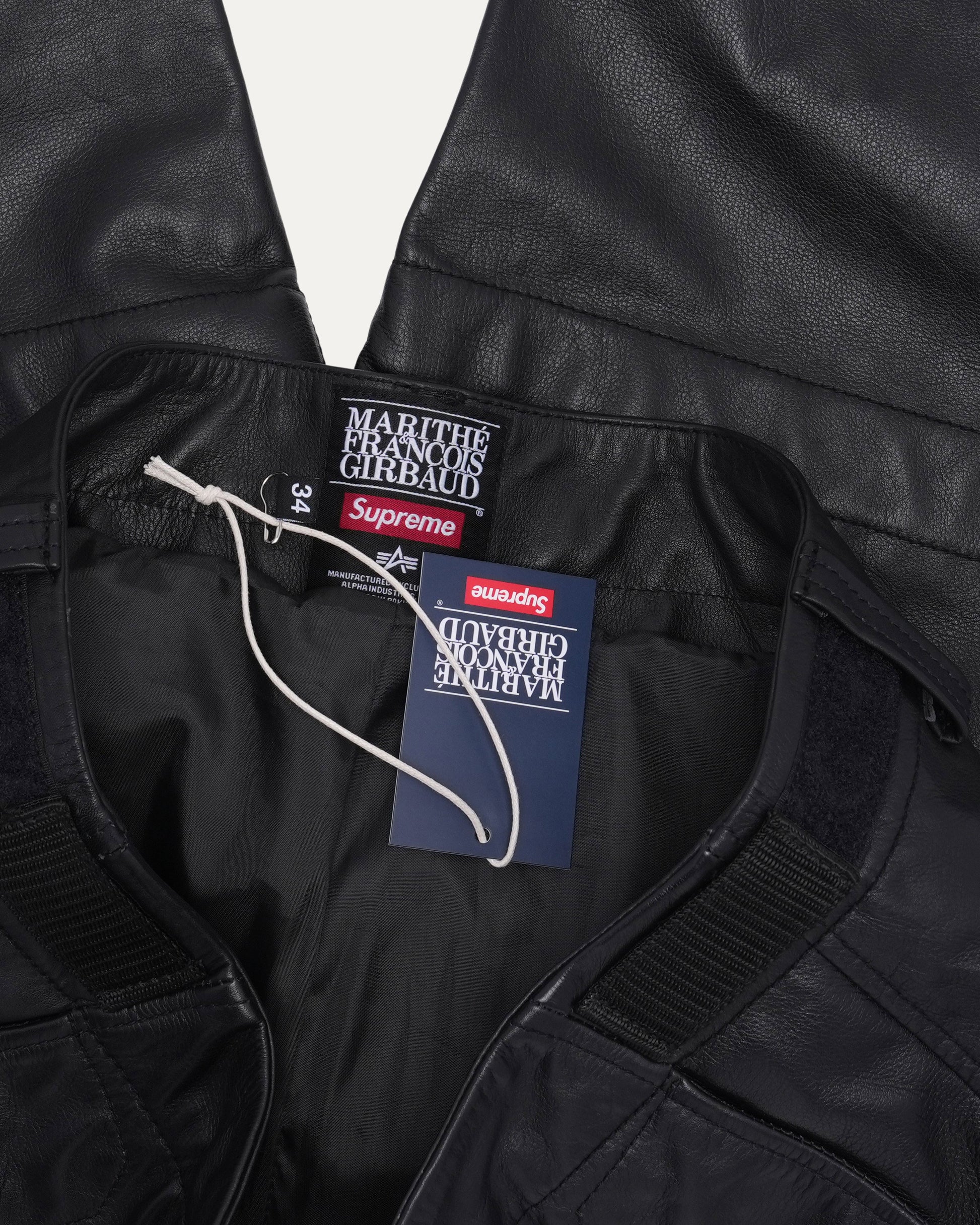 Marithé + François Girbaud Shuttle Tape Leather Cargo Pant