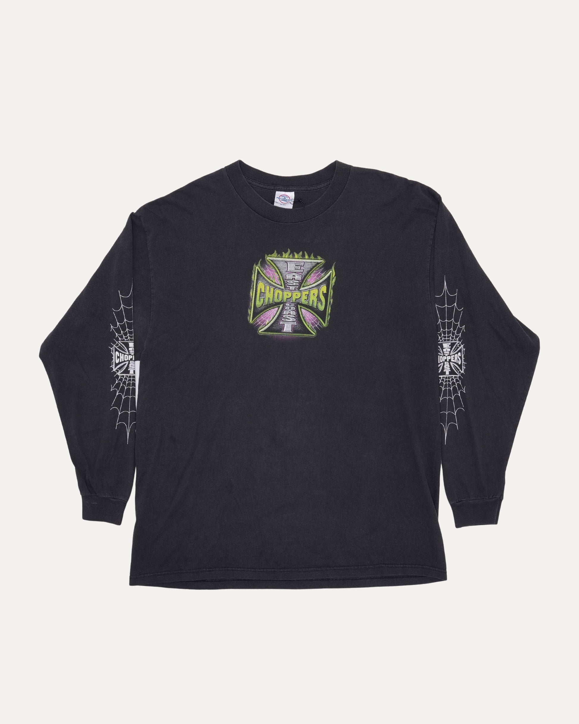 West Coast Choppers Spiderweb Logo Long Sleeve T-Shirt