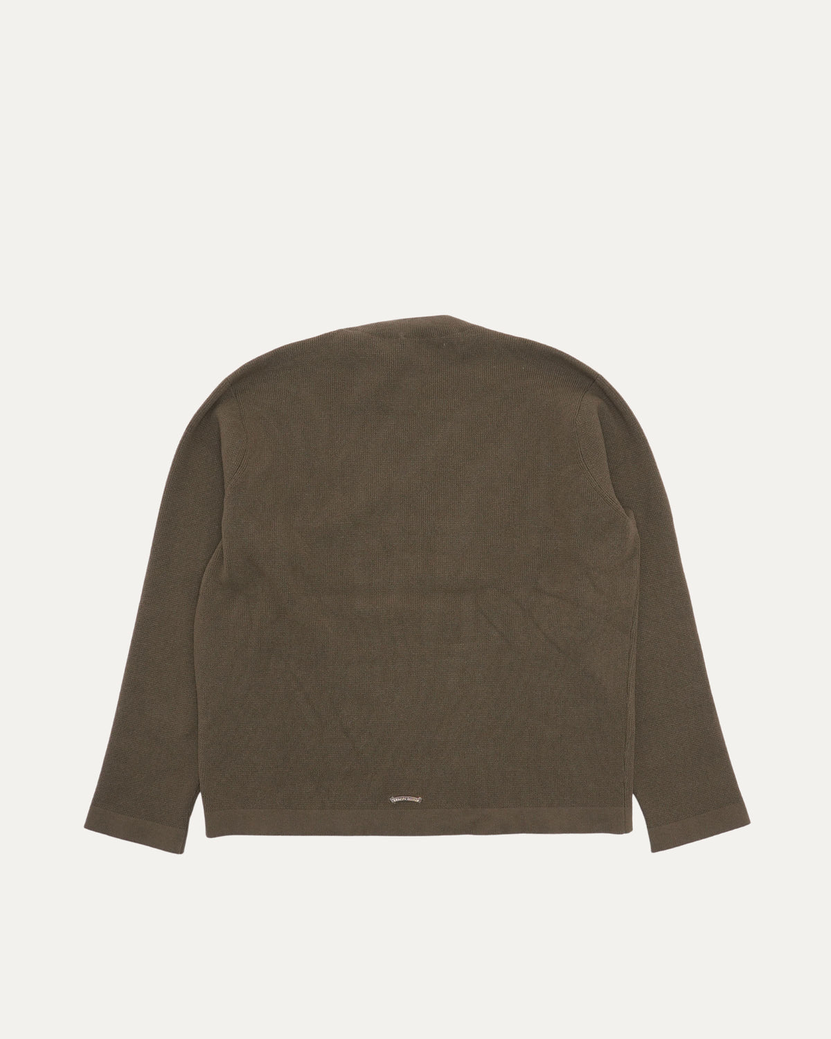 Cashmere Blend Vine Dagger Embroidered Crewneck Sweater