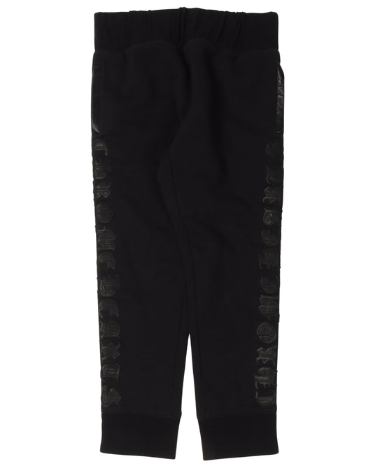 Tearaway Patch Leather Detail Sweatpants