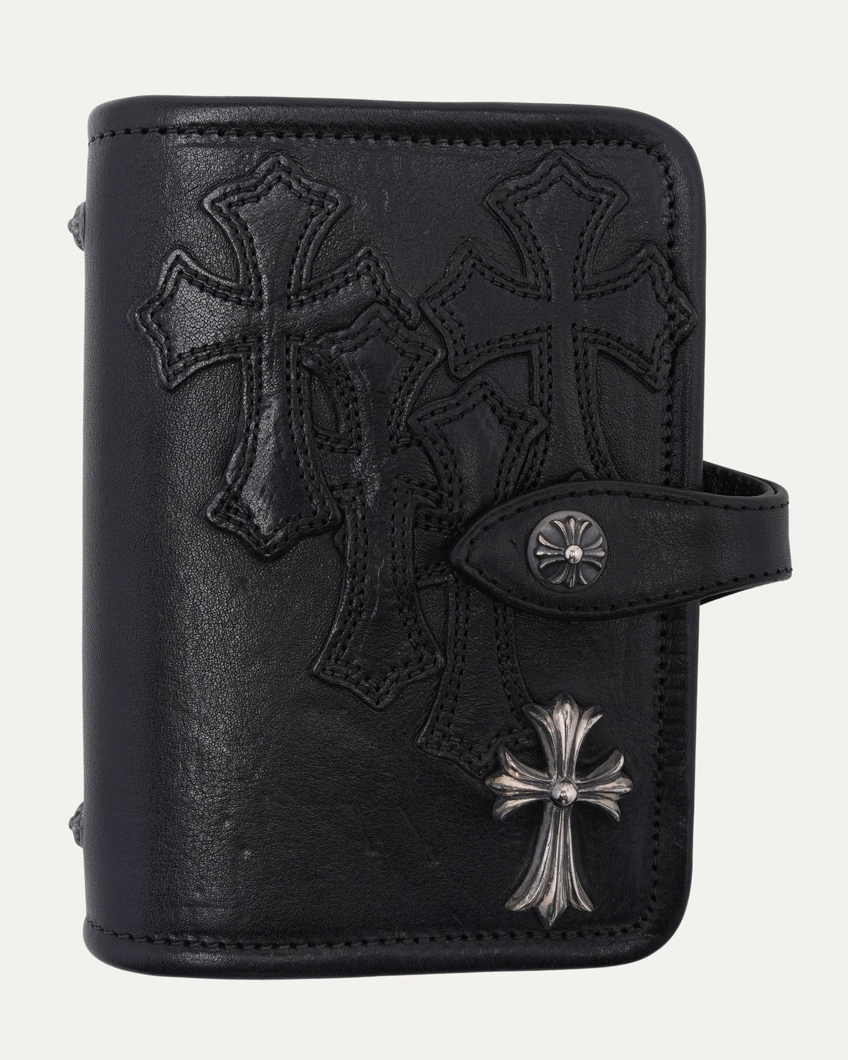 Embellished Cross Patch Leather Planner
