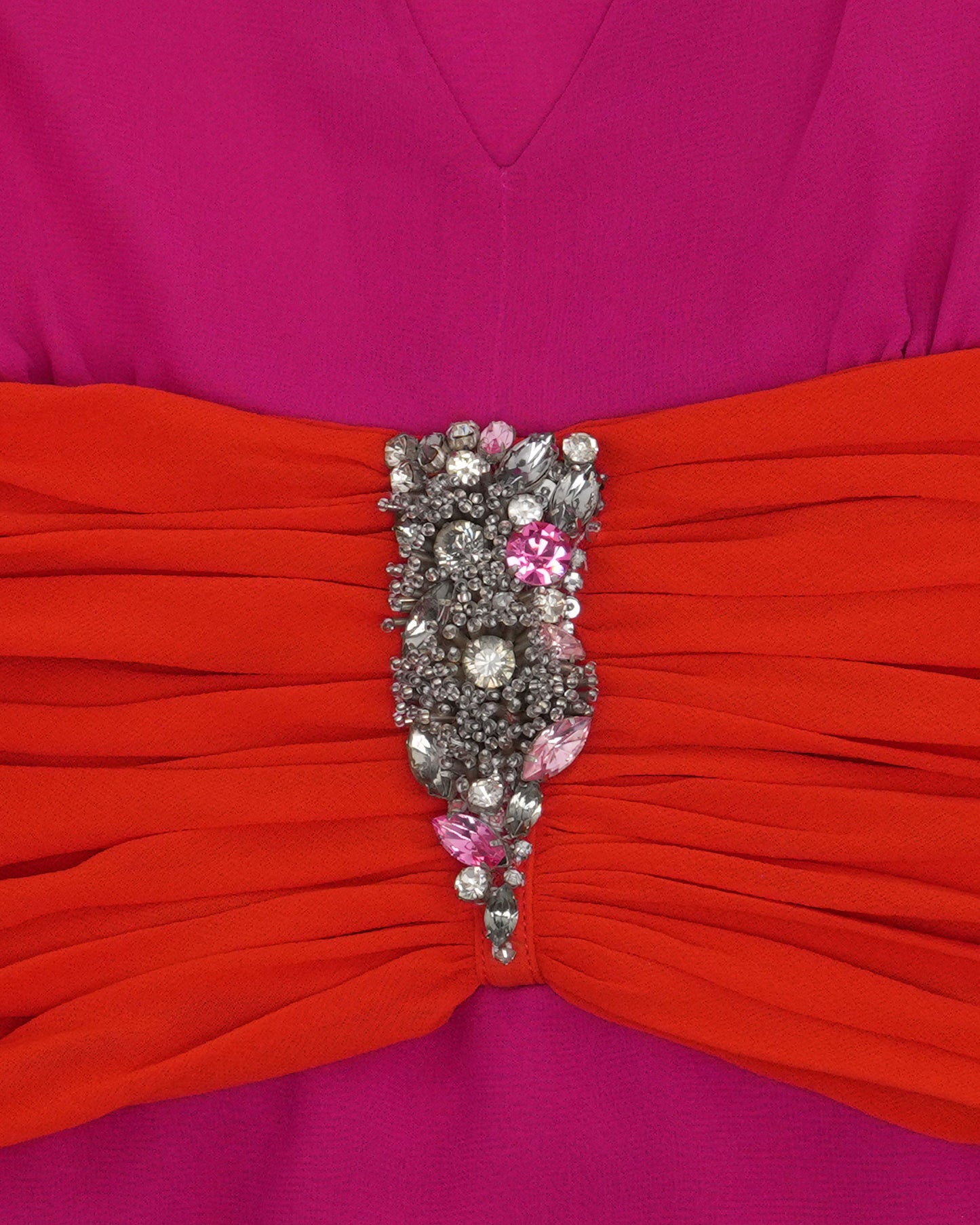 C. 2007 Embellished Silk Gown