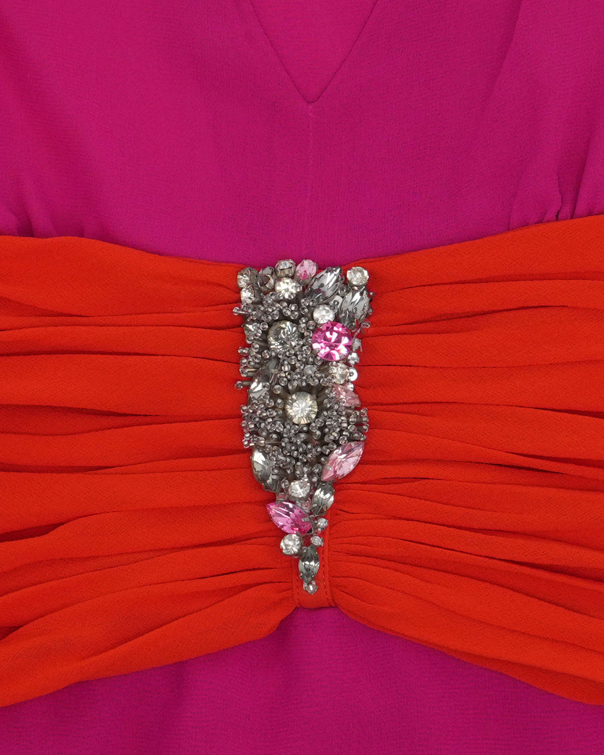 C. 2007 Embellished Silk Gown