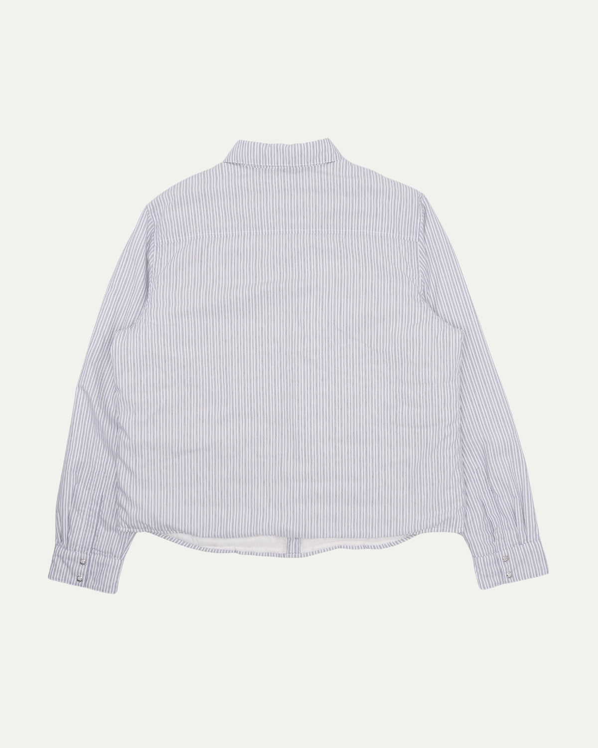 Striped Insulated Shirt Jacket