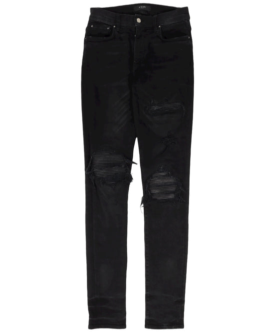 MX-1 Leather Patched Denim Jeans