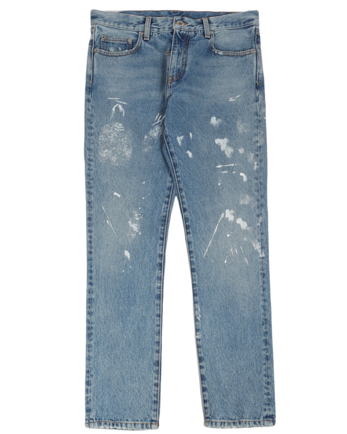 Paint Splattered Jeans