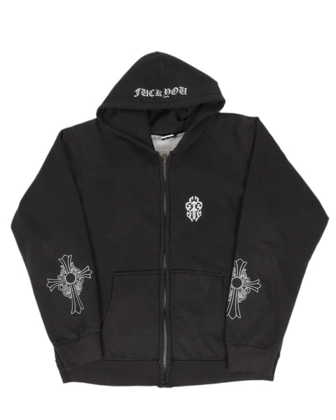 再入荷未定・希少品【CHROME HEARTS】Fuck You Tbarlogo hoodie Buy Chrome Hearts Fuck You Hoodie 'Black/Brown' - 1383