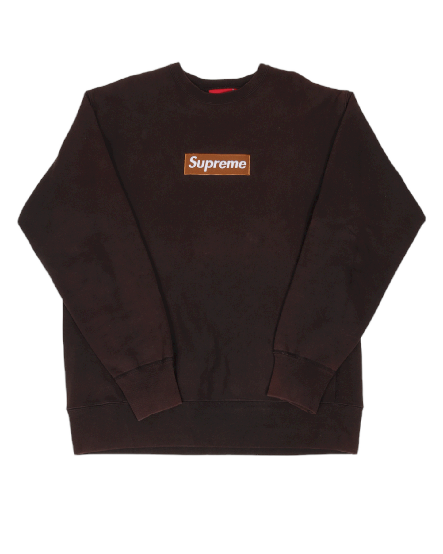 2003 Gold on Brown Box Logo Crewneck