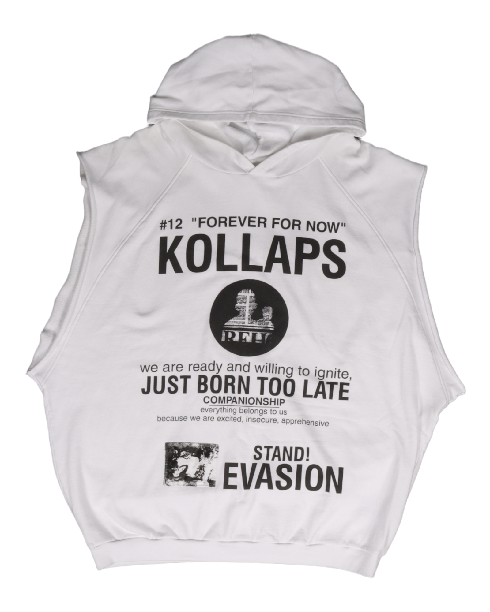 Raf Simons Redux Kollaps Sleeveless Hoodie