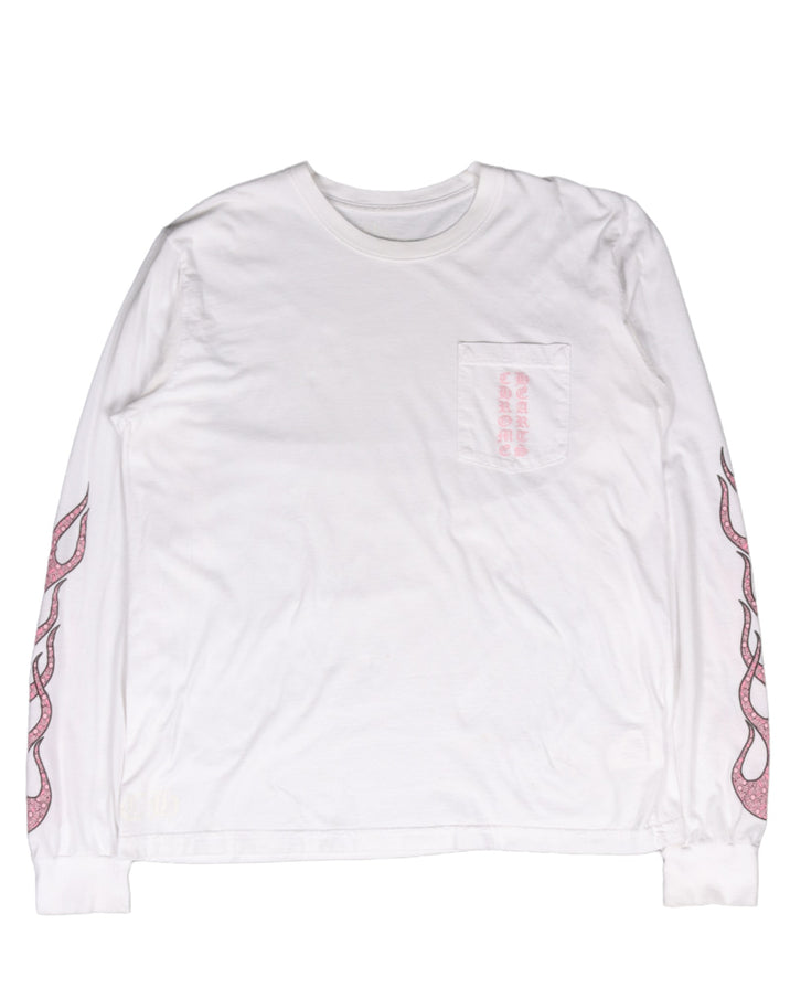 Pink Flames L/S T-Shirt