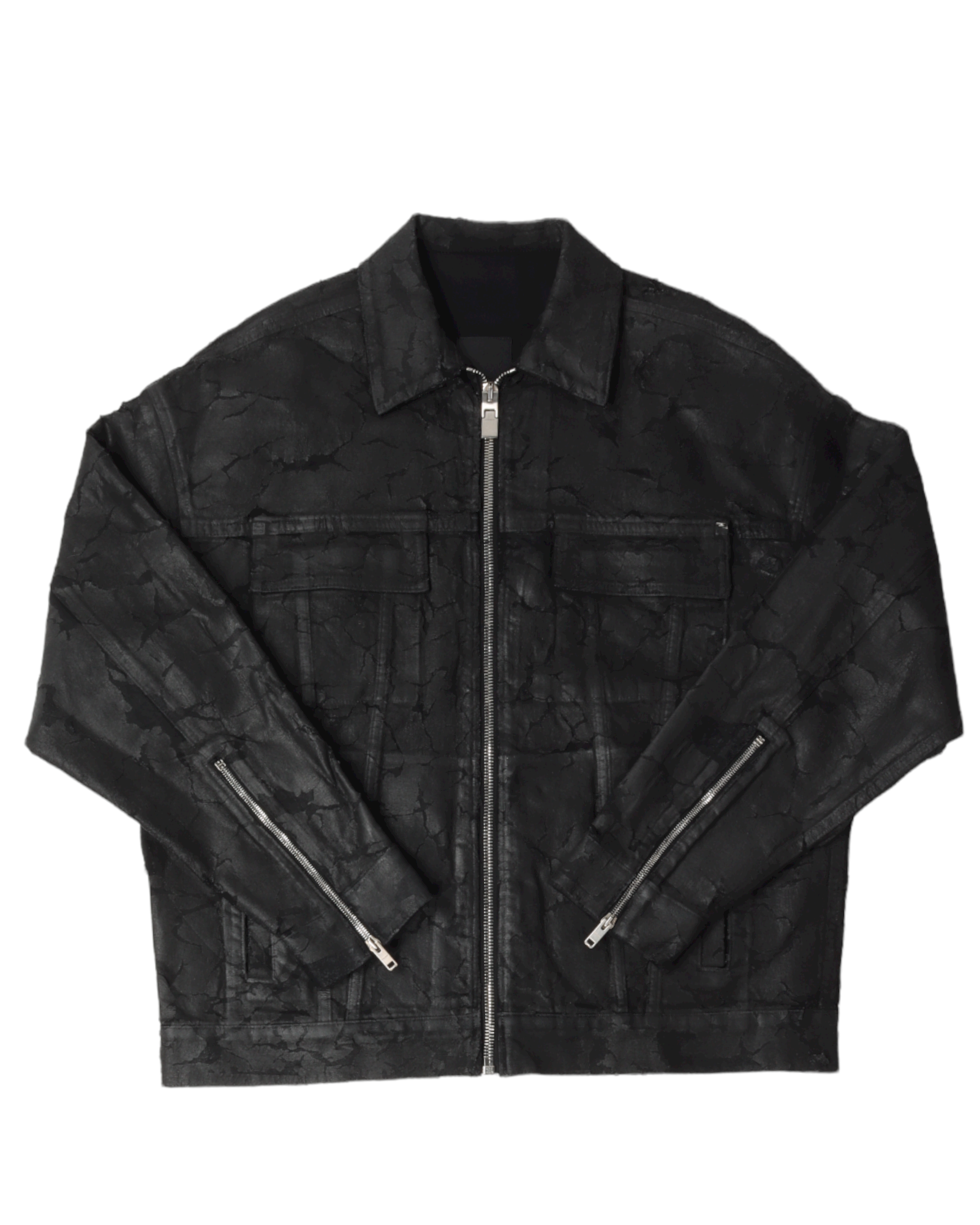 Givenchy Cracked Wax Denim Jacket – Justin Reed