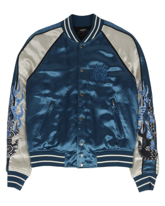 Satin Flame Souvenir Jacket