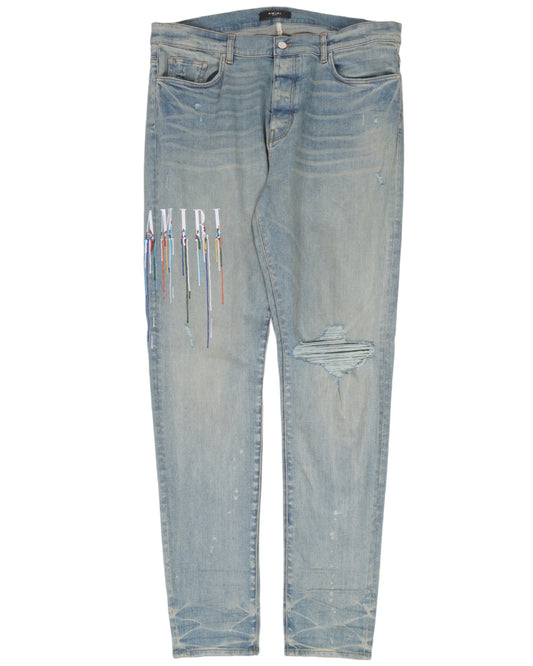 Paint Drip Logo Jeans