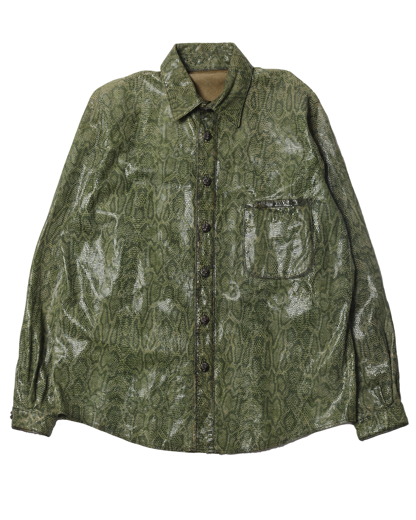 Snake Skin Button Shirt