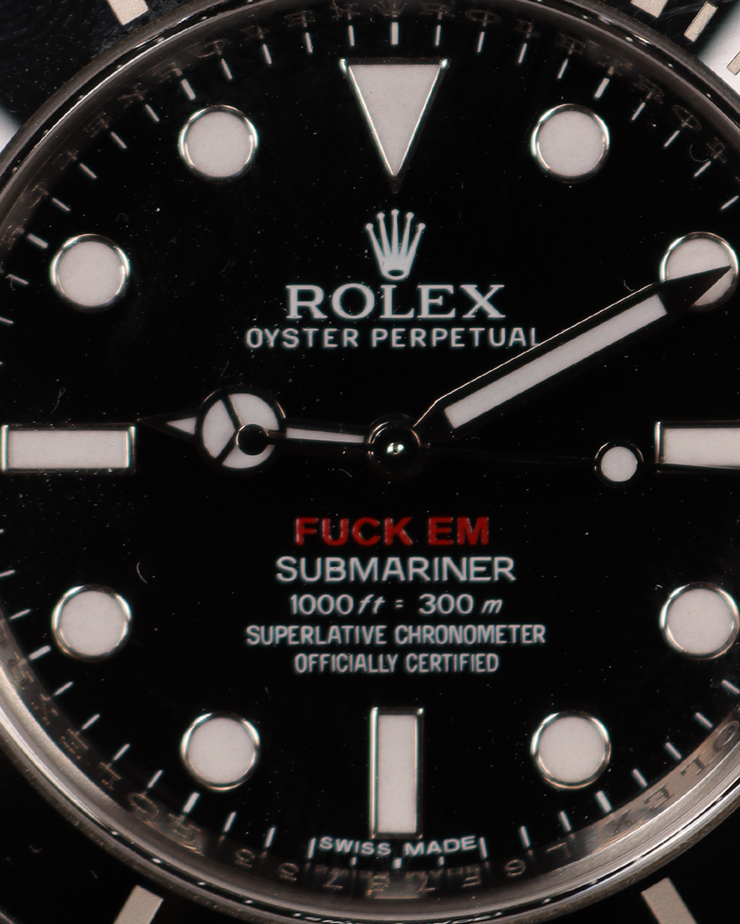 Rolex ‘FUCK EM’ 114060 Submariner