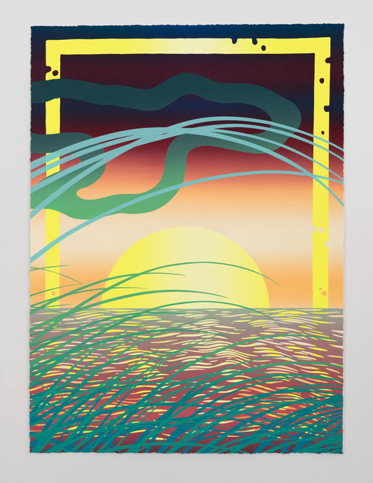 Beach Monoprint (#16)