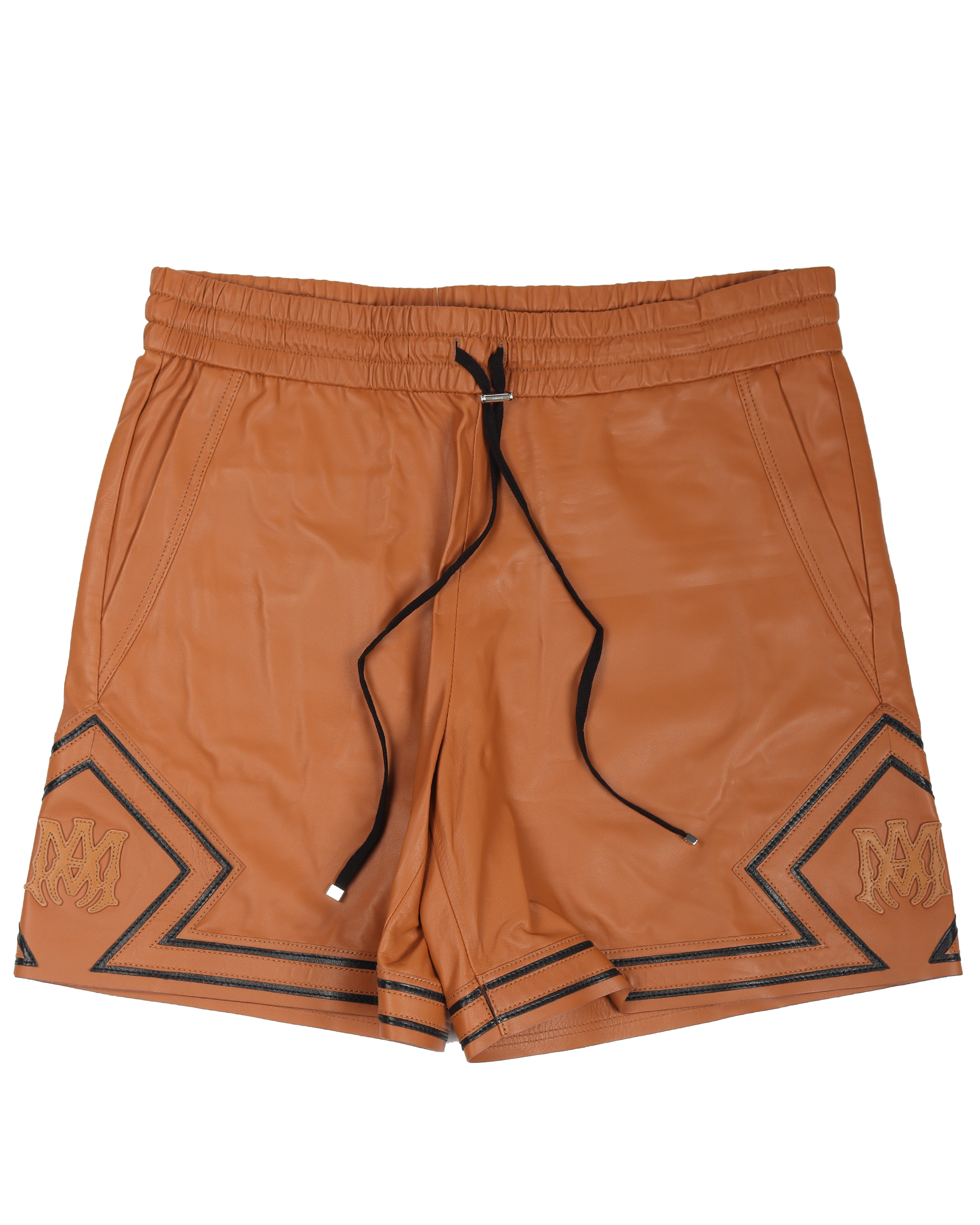 Drawstring Leather Boxer Shorts