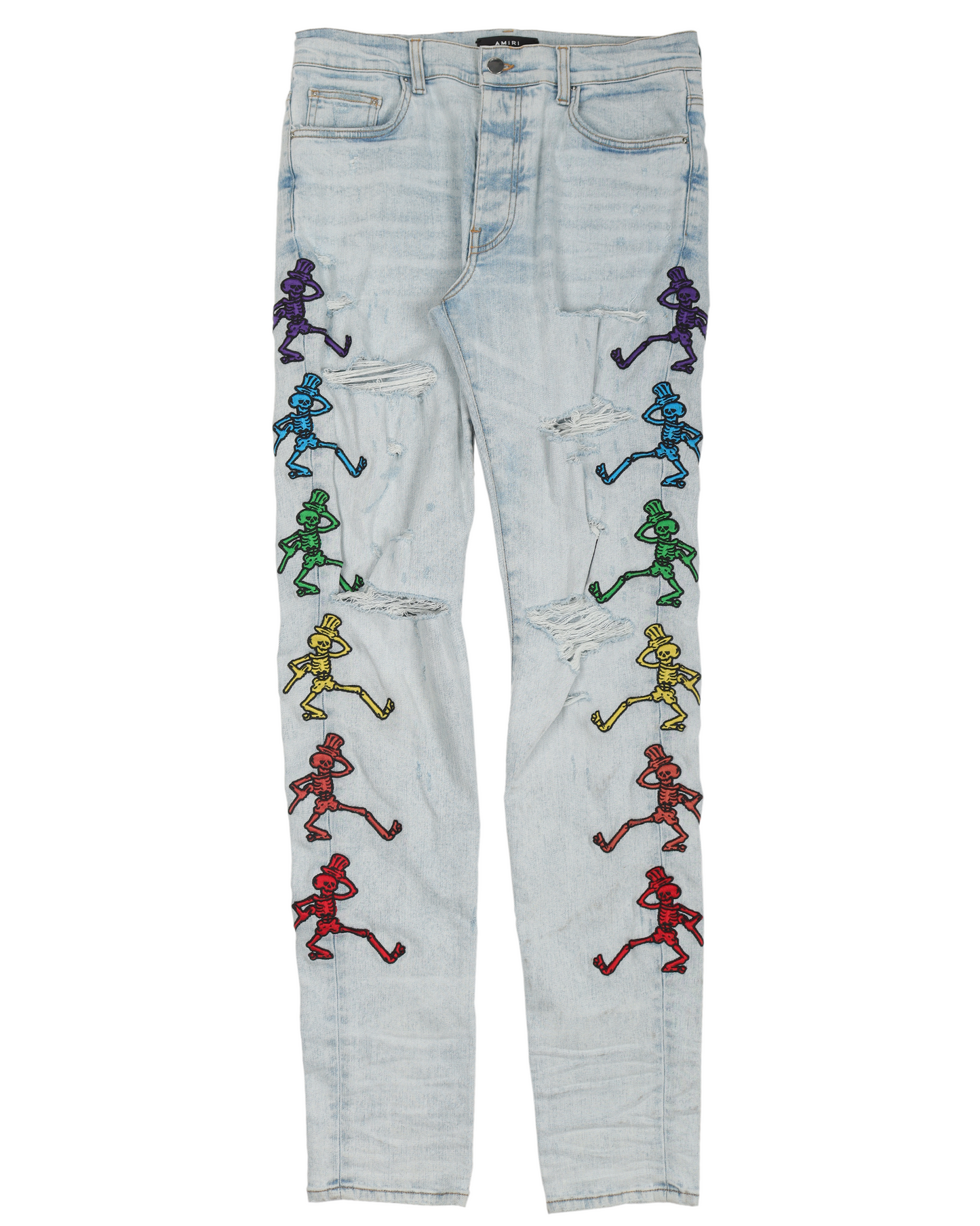 Grateful Dead Distressed Stretch Denim