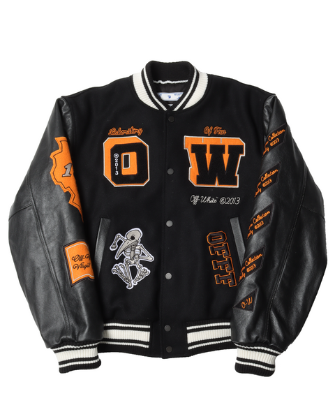 Off White Laboratory Of Fun Varsity Jacket