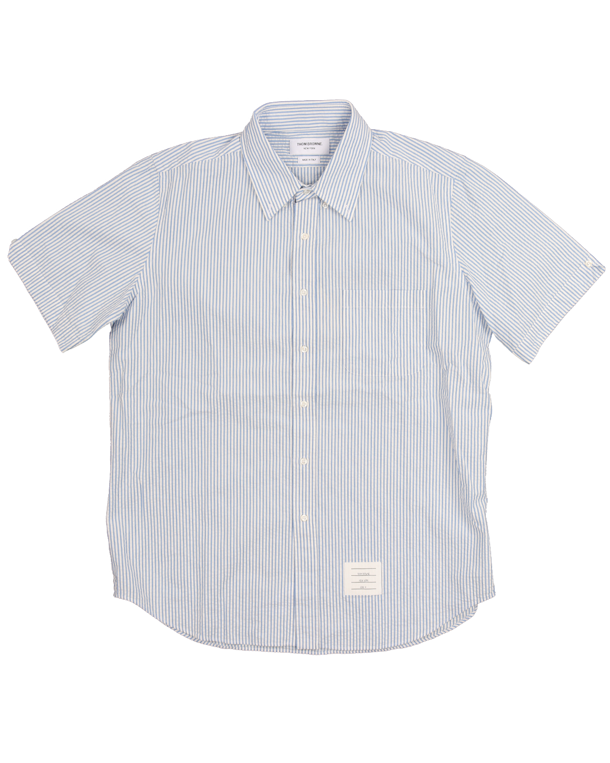 Straight Fit Short Sleeve Seersucker Shirt w/ Tags