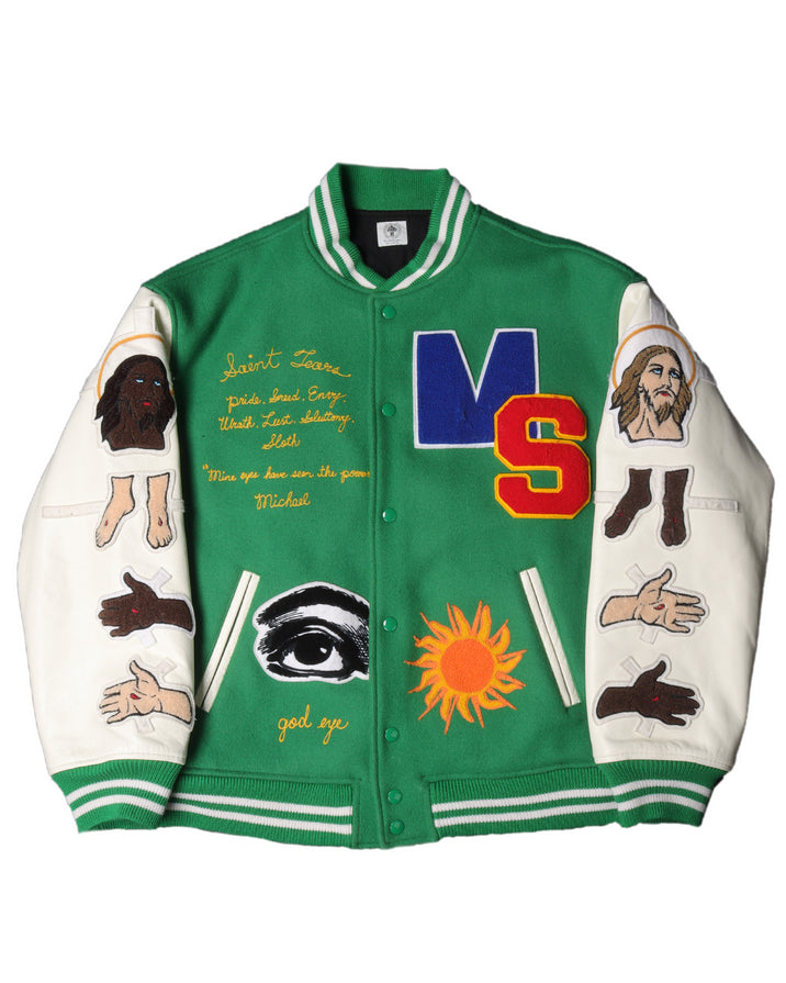 SAINT MICHAEL - Pigeon Varsity Jacket – MRKT