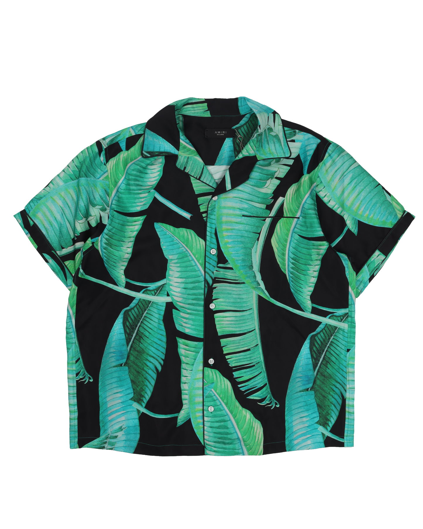 Banana Leaves Short Sleeve Print Shirt