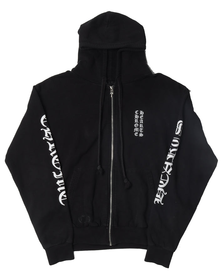 Sleeve Logo Zip Up Hoodie