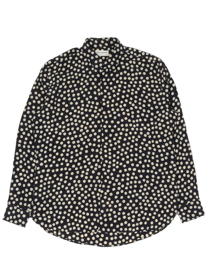 Silk Polka-Dot Shirt