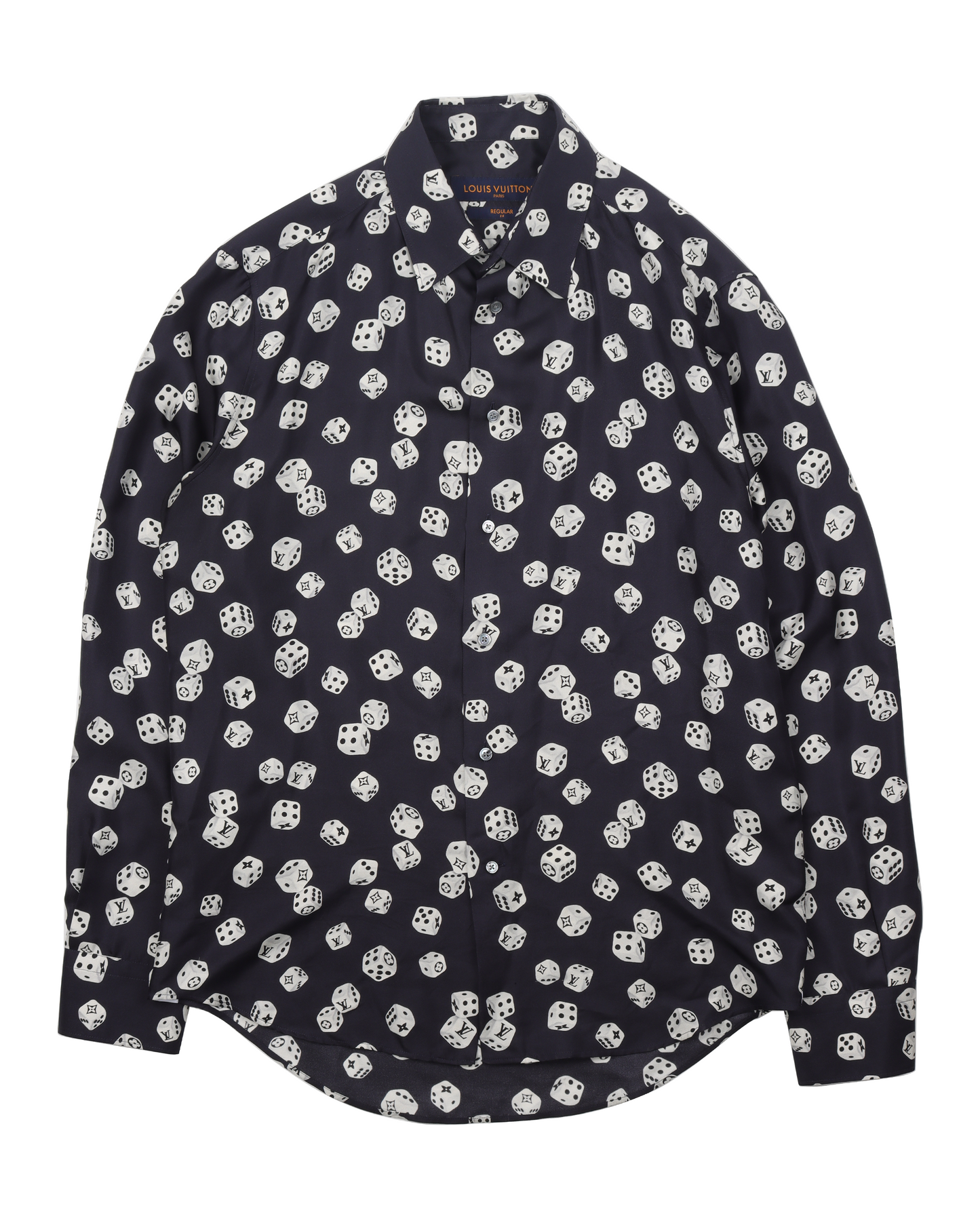 Silk Dice Print Shirt