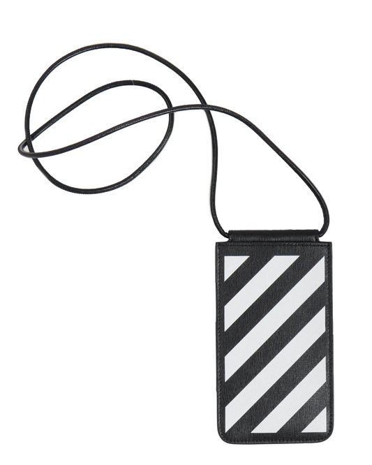 Diag Saffiano Neck Pouch