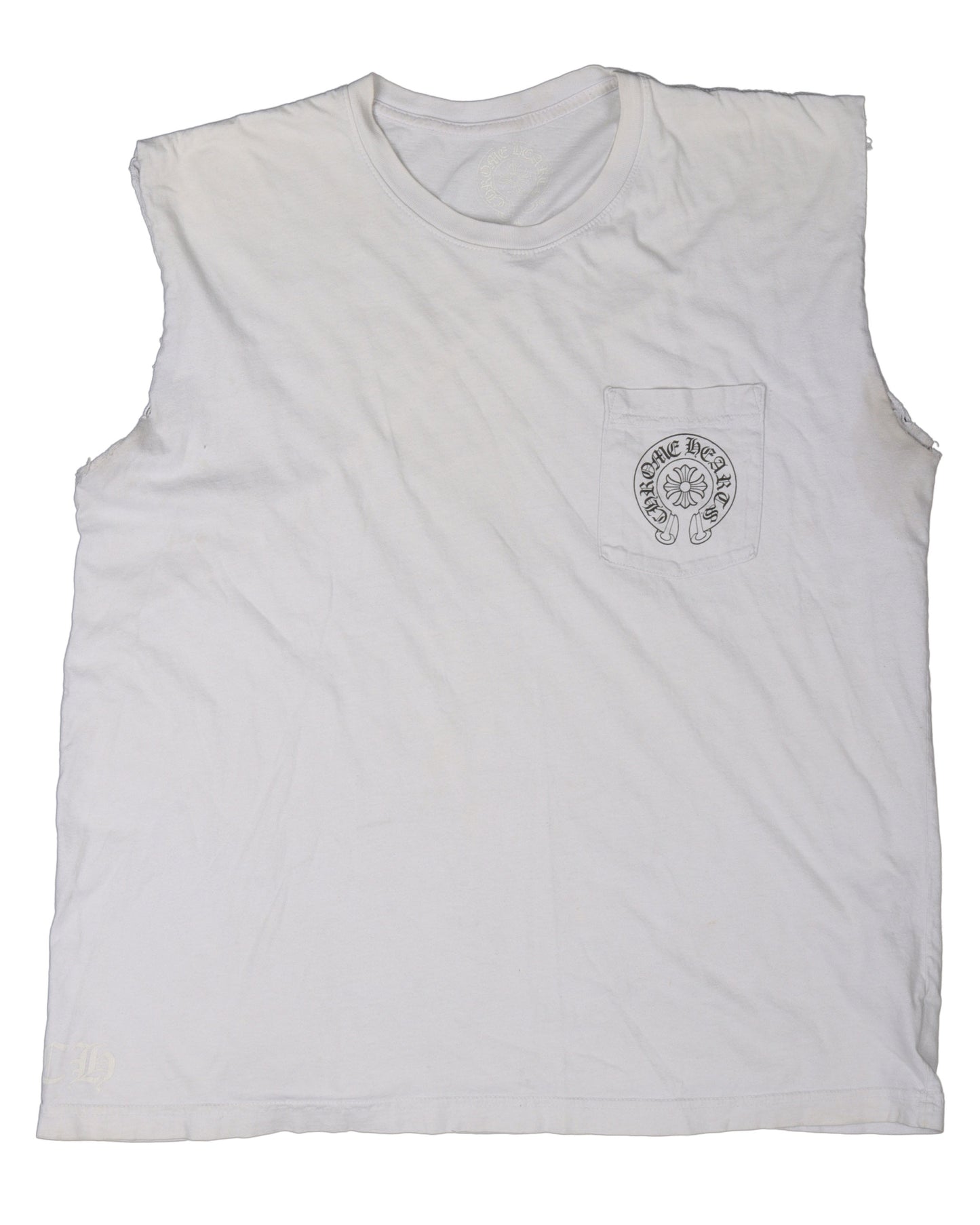 Cut Sleeve Horseshoe Logo T-Shirt