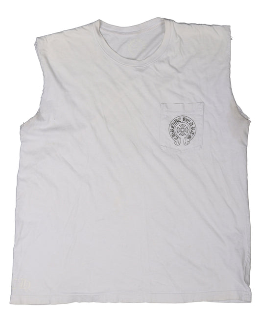 Cut Sleeve Horseshoe Logo T-Shirt