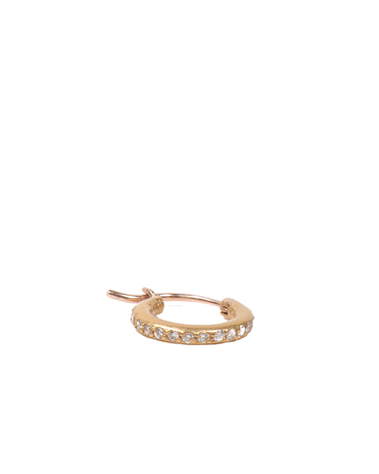 Diamond Gold Hoop Earring