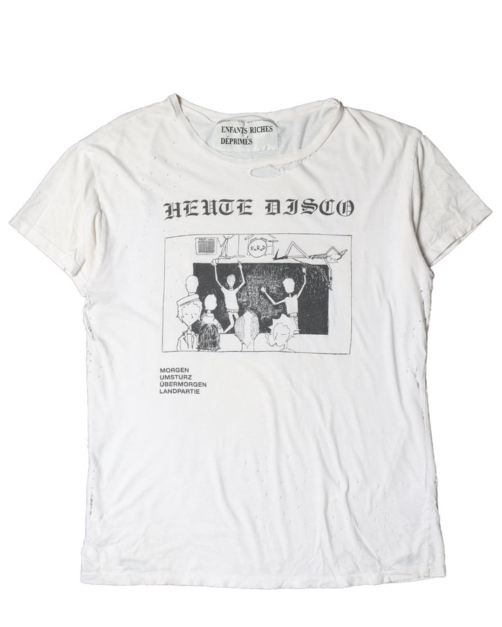 "Heute Disco" Distressed T-Shirt