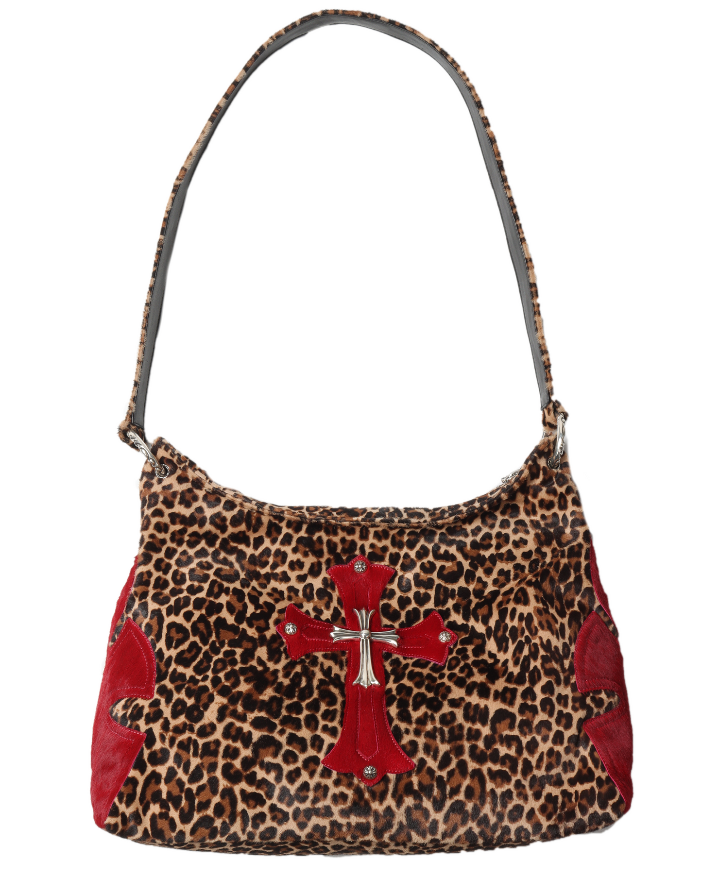 Leopard Print Cross Patch Bag