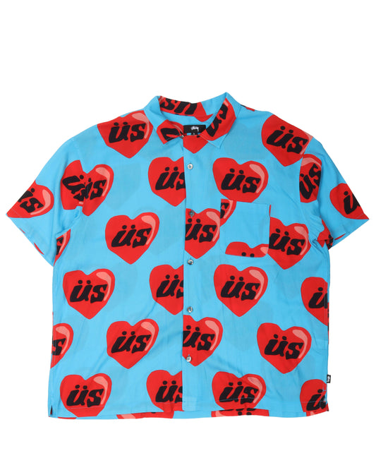 Stussy Heart Button Up Shirt